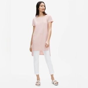 NWOT EILEEN FISHER Wide Rib Stretch Tunic Straight Fit